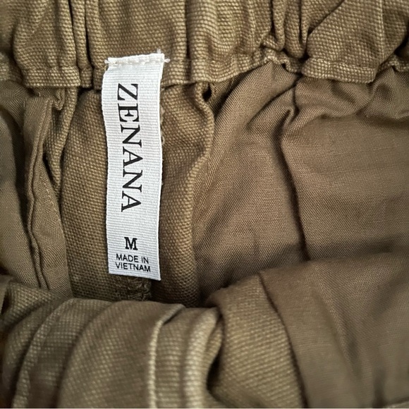 NEW Dusty Olive Stone Wash Paper Bag Pants US M - Picture 8 of 9